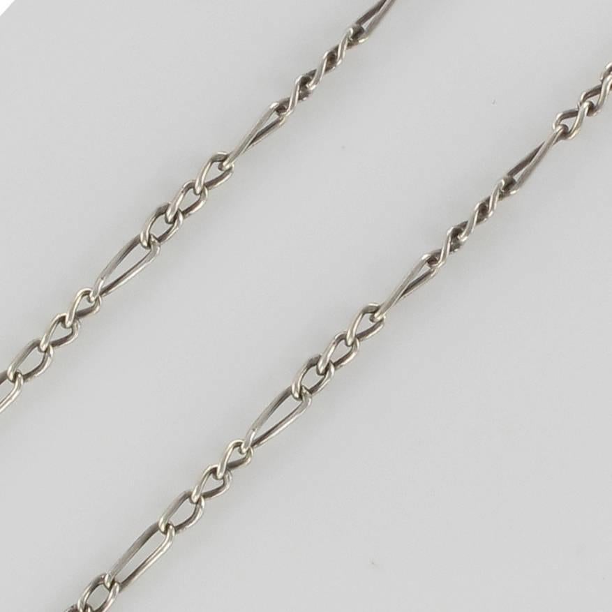 19th Century Antique Silver Hymenée Torches Negligé Chain Necklace  1