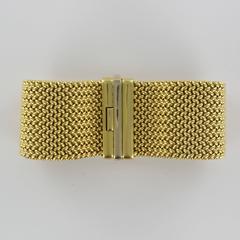 Magnificent Gold Braided Mesh Bracelet