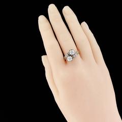 Antique Diamond Gold Lover's Ring