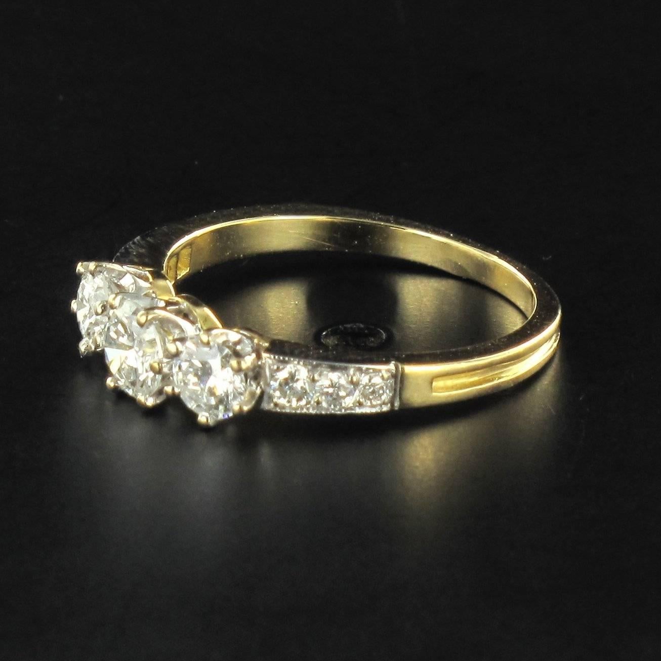 trinity diamond ring