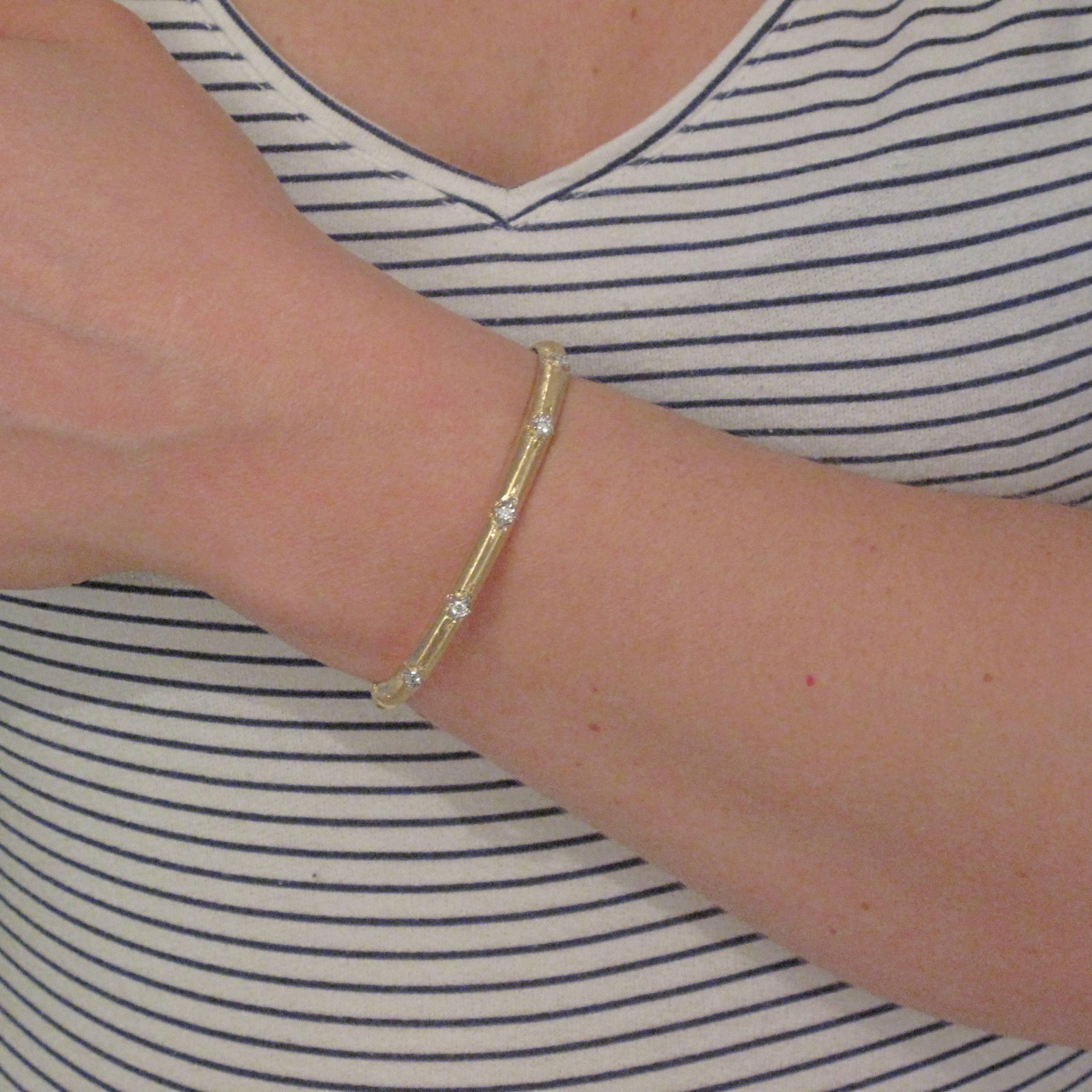 brushed gold bracelet