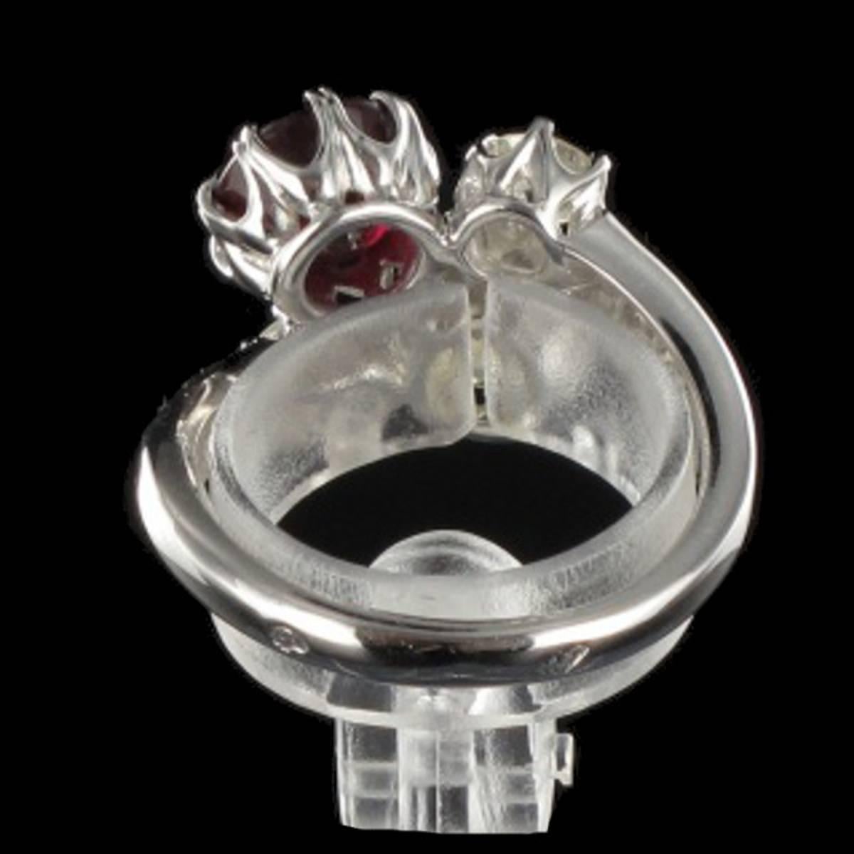 Sublime Ruby and Diamond Engagement Ring 2