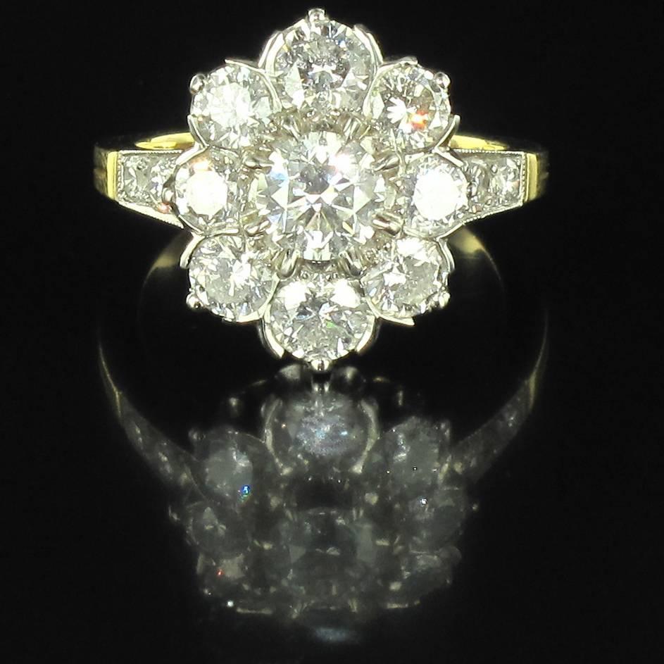 Women's New Diamond Platinum Gold Engagement Ring 