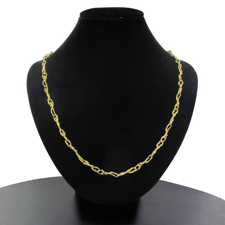 Gold Necklace with Character Motifs For Sale at 1stDibs