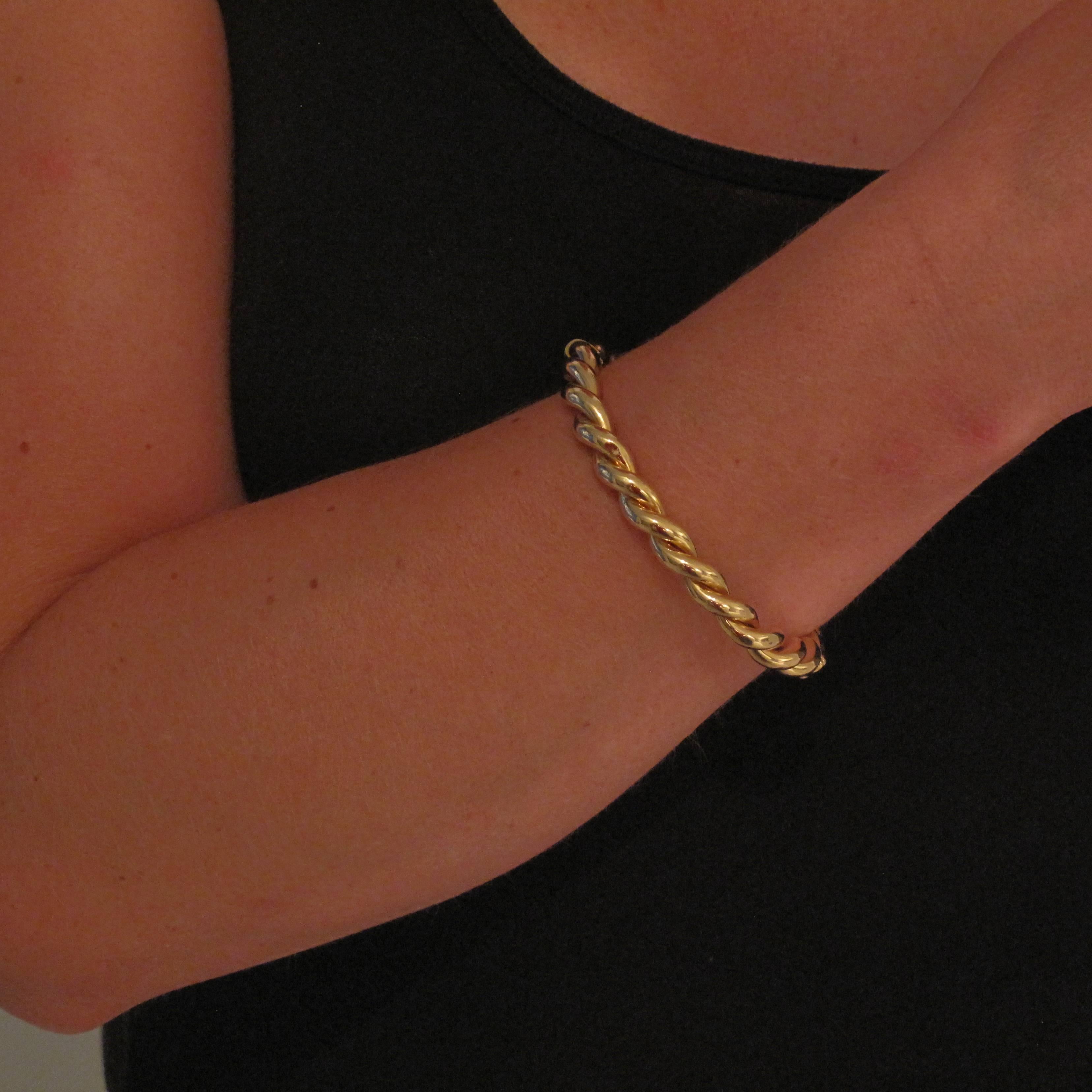 twisted gold bracelet