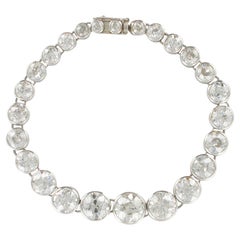 1900s Maison Auger 22 Carat Diamond Platinum Bracelet