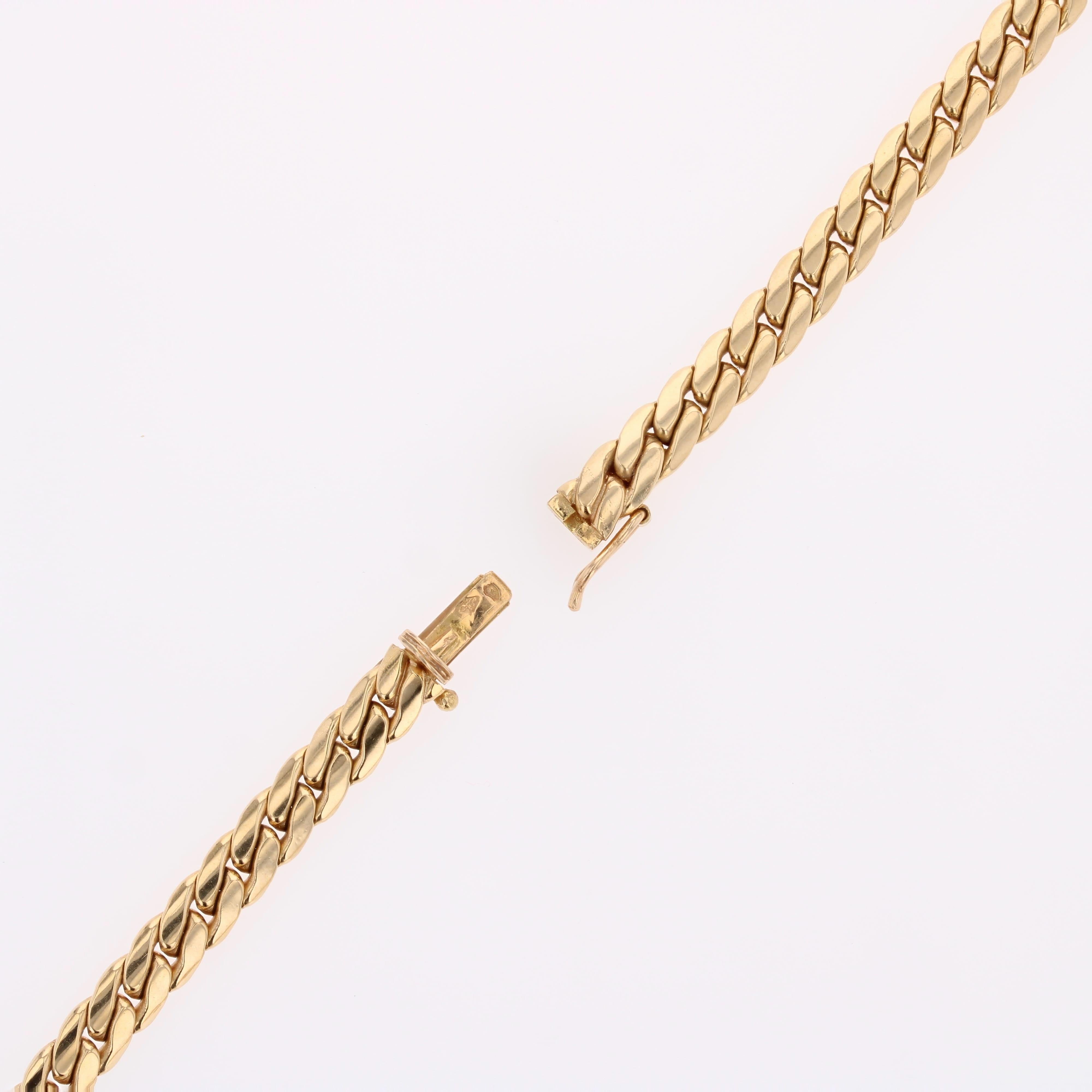 Collier trèfle en or jaune 18 carats avec diamants modernes français en vente 7