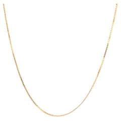 Collana lunga moderna in oro giallo 14 carati con maglia fantasia