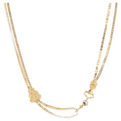 French 19th Century 18 Karat Yellow Gold Long Necklace