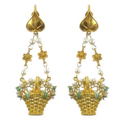 Greek Revival Chandelier Earrings