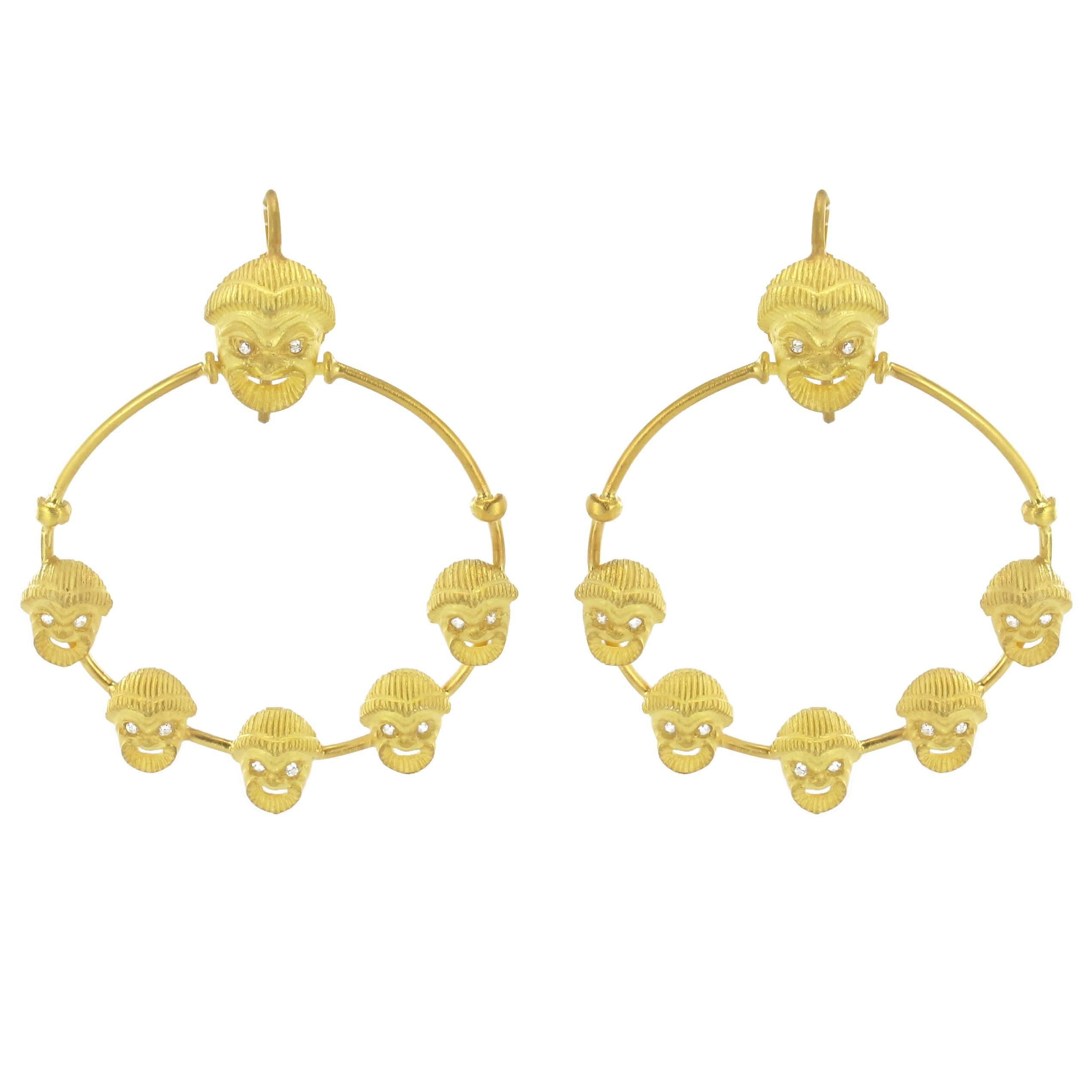 Greek Revival Dangle Earrings