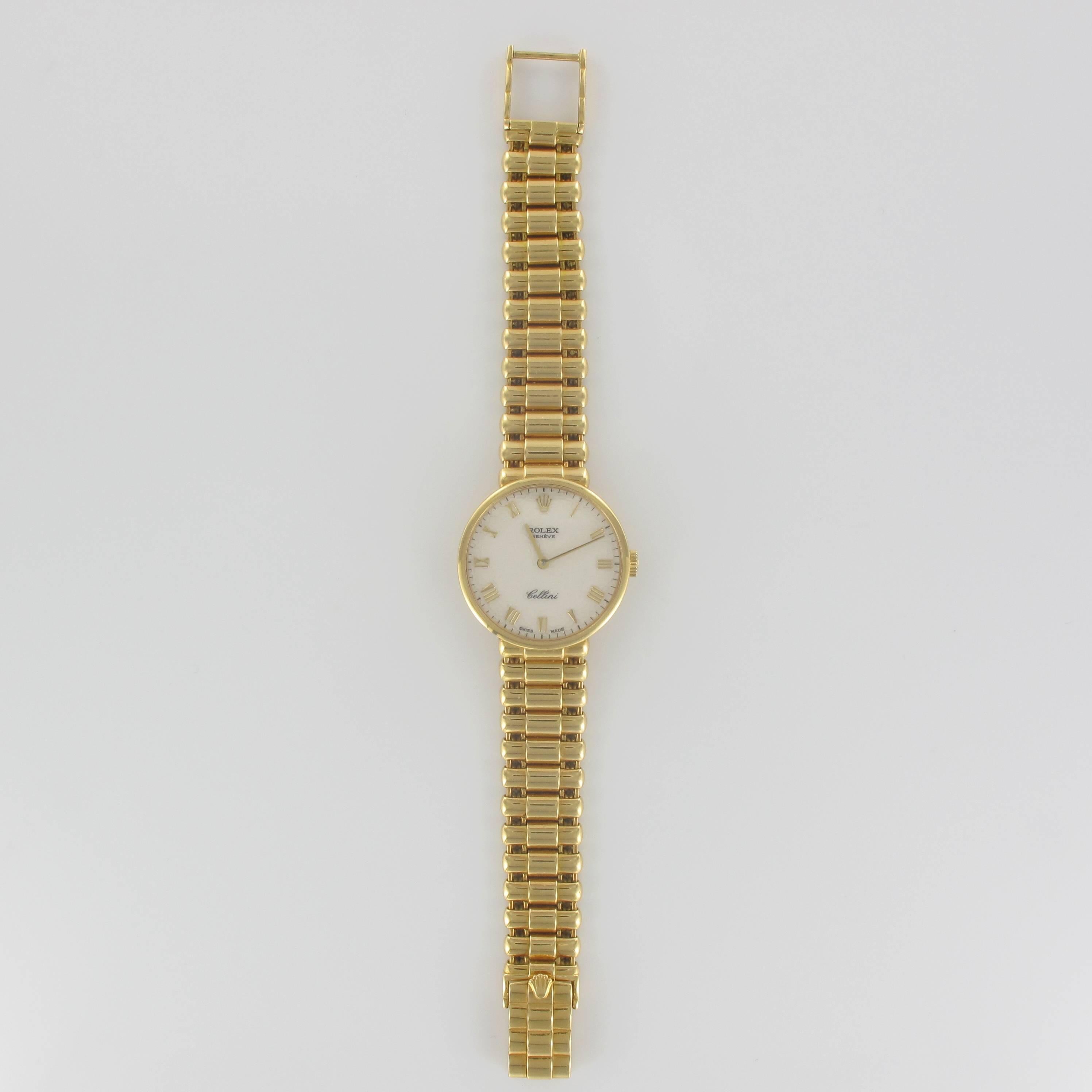 Rolex Ladies Yellow Gold Cellini Mechanical Wristwatch 1
