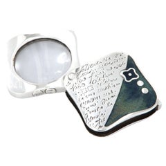 Lentille de bureau et de sac La Nouvelle Bague en argent et émail