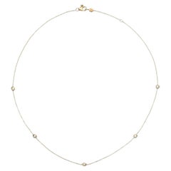Roberto Coin, 18K Yellow Gold and Diamond Station Necklace