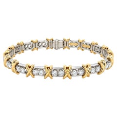 Schlumberger for Tiffany & Co. Sixteen Stone Diamond Bracelet, 7"