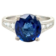 Kirk Kara, 4,05 Karat Saphir und Diamant Ring
