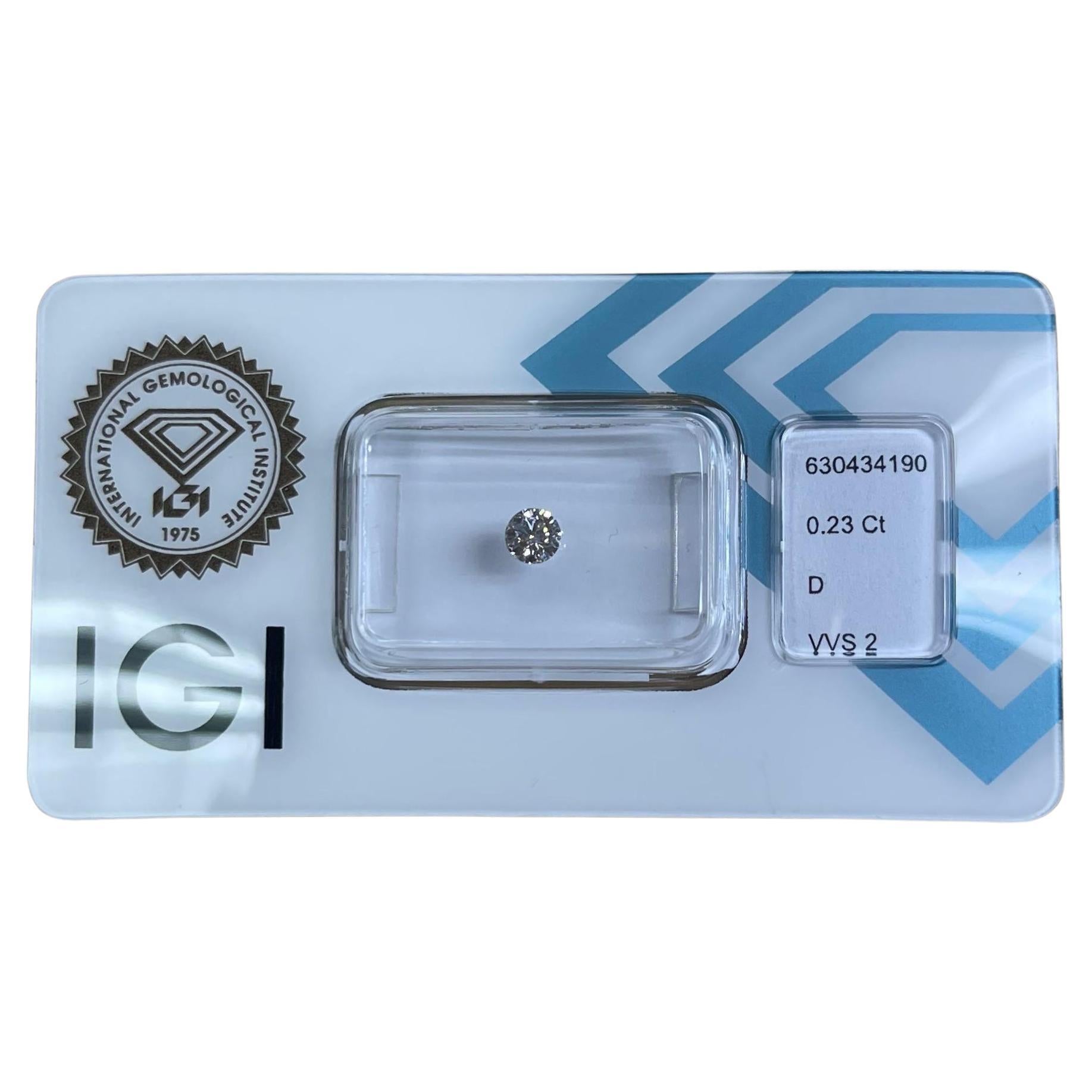 0,23CT  Brilliante rotondo certificato IGI.