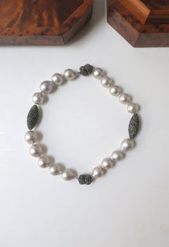 Baroque Pearl Necklace & Bracelets, Convertible, Circa 2000s