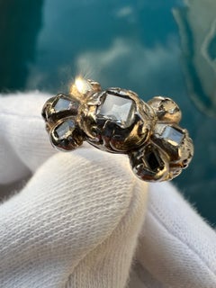 Authentic Georgian-Era 18k & Silver Table Cut Diamond Ring