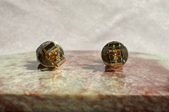 Pendientes de botón con diamantes amarillos «Fancy» de Lugano Diamonds