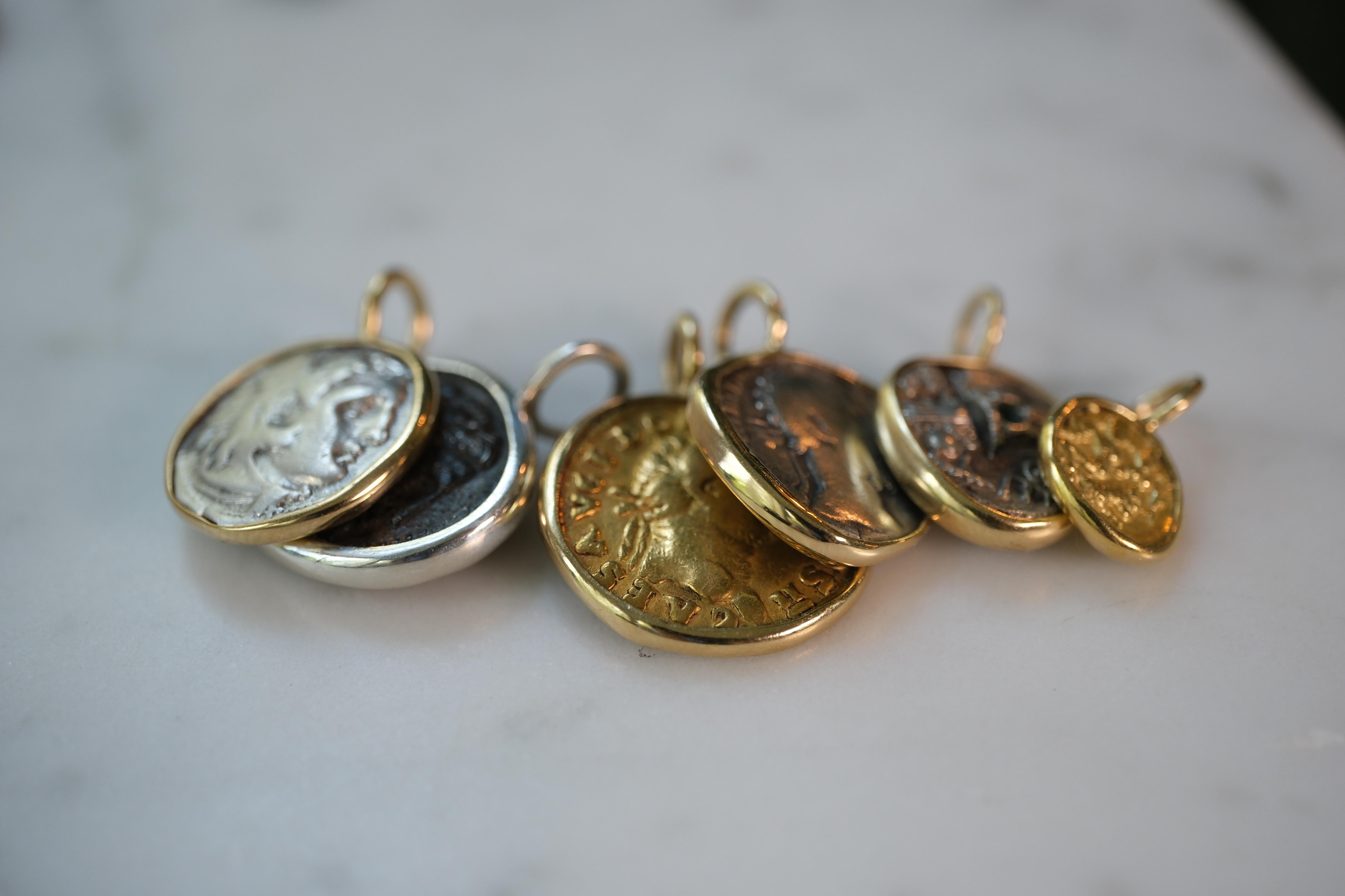 Pendentif en pièces de monnaie de la Grèce antique - Alexander le Grand, Héraklès et Zeus - A Silver Drach en vente 2