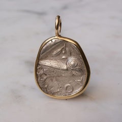 Owl & Athena 450 BC Athens Hand Set in 18k