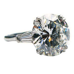 Used Harry Winston 9.31 Carat Diamond Platinum Ring