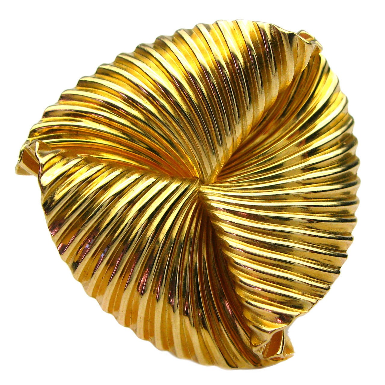 Tiffany & Co. Gold Fan Pin