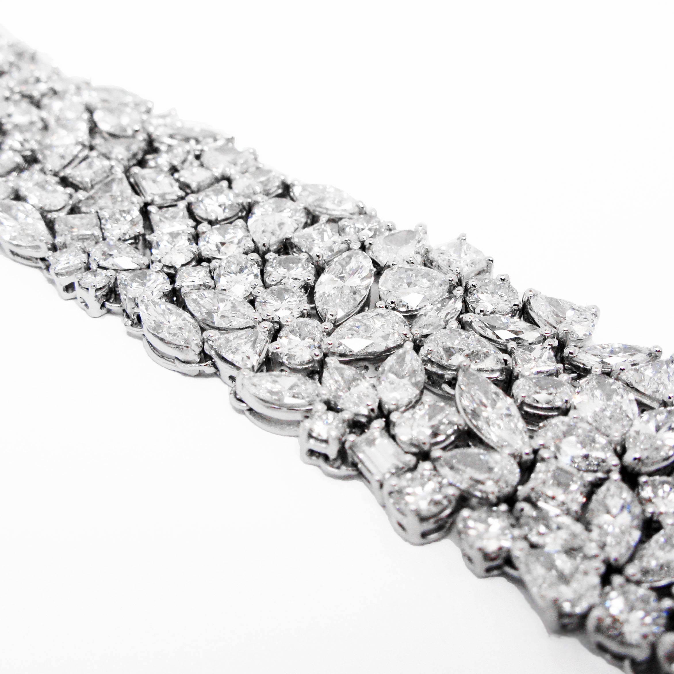 mesh diamond bracelet