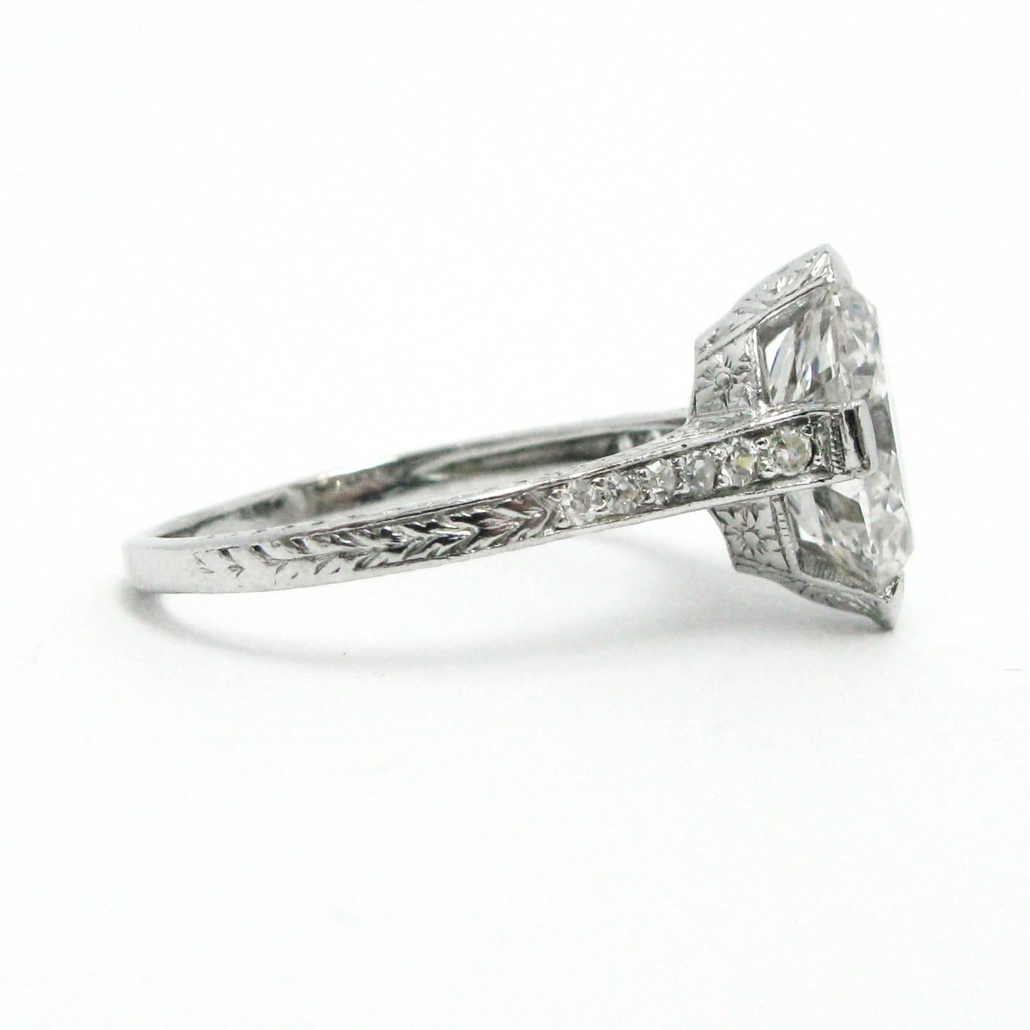 oval art deco engagement rings