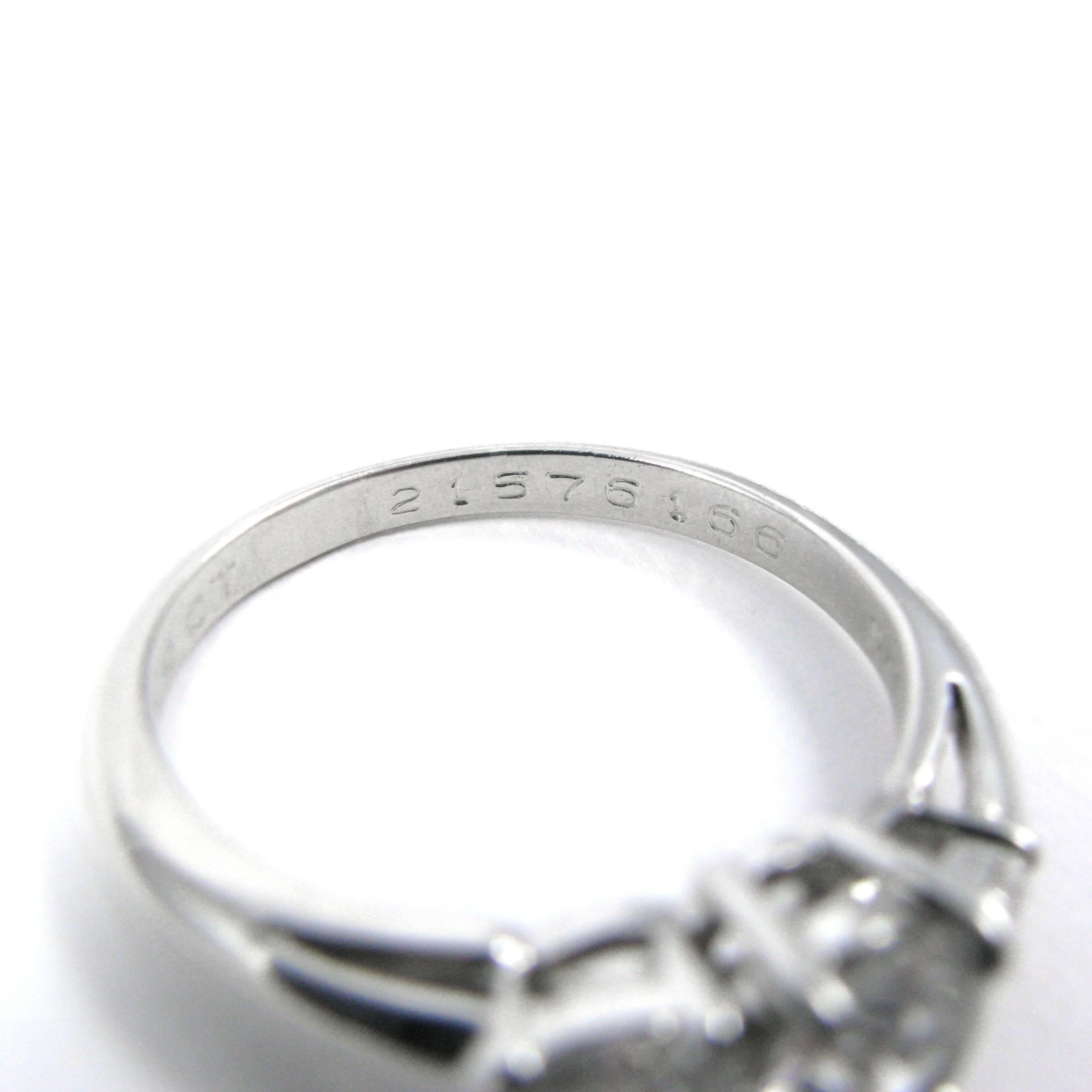 Women's Tiffany & Co Three Stone  Diamond Platinum Ring