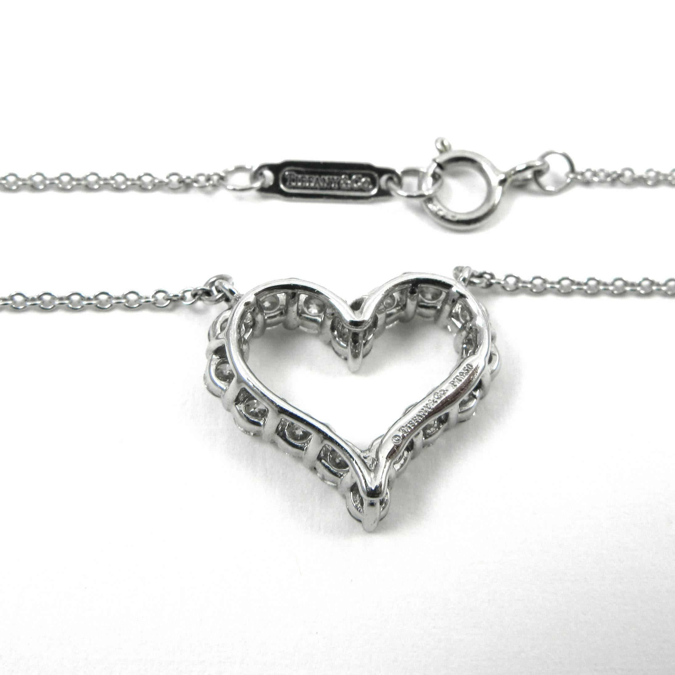tiffany heart diamond necklace