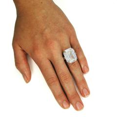 Harry Winston Magnificent 22.91 ct GIA Cert. D Color Flawless emerald cut ring