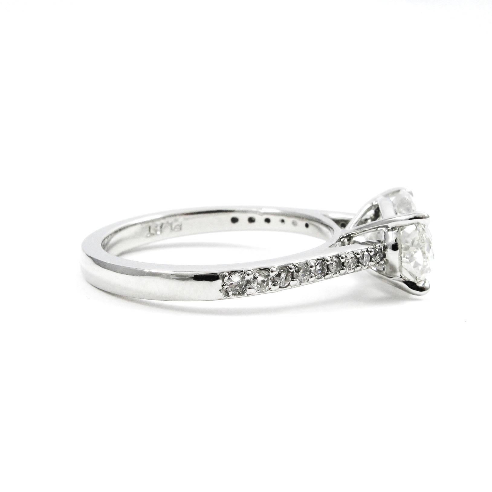 east west oval diamond engagement ring