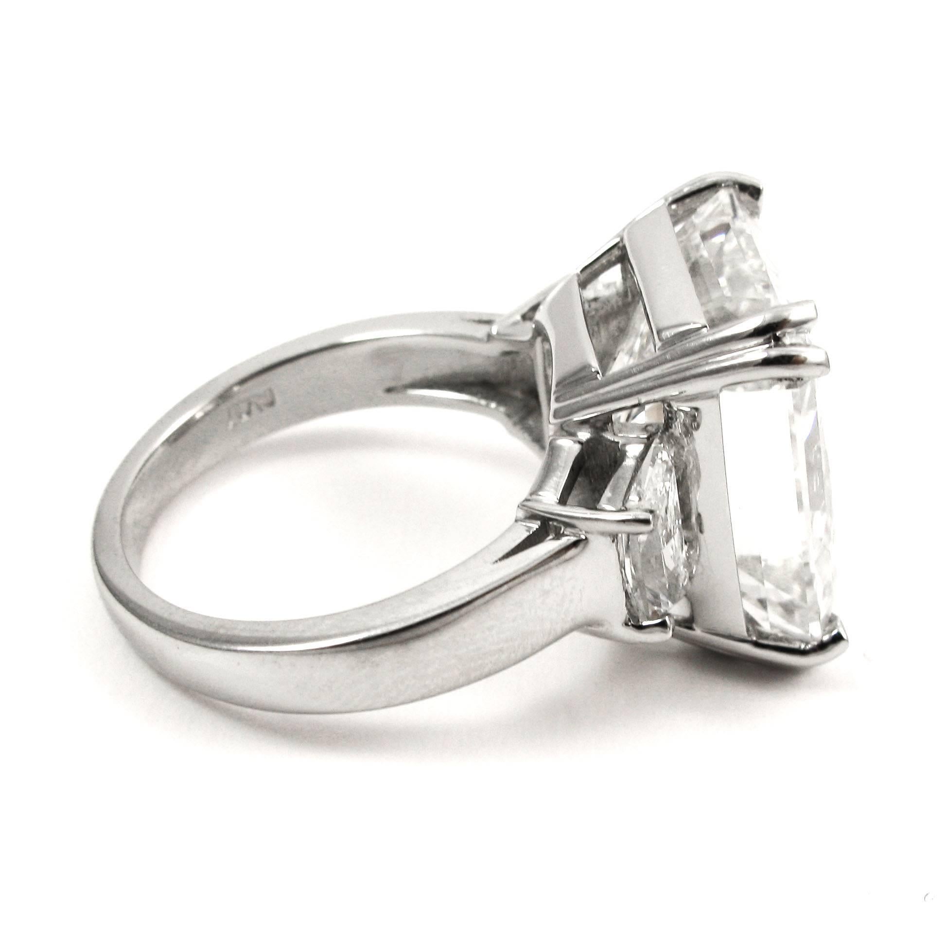 Importante bague en platine avec diamant de taille radiant de 15,14 carats G VS1 certifiée par le GIA Excellent état - En vente à New York, NY