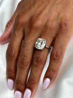 J. Birnbach 10.38 carat GIA Certified Cushion in Platinum Solitaire