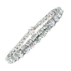 Oval Diamond Tennis Bracelet