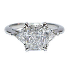 1.50Ct D SI1 Radiant Diamond Tiffany & Co. Ring