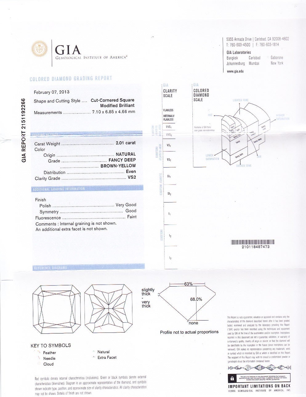 Women's GIA Certified 2.01 Carat Fancy Cognac Color Radiant Diamond Frame Ring For Sale