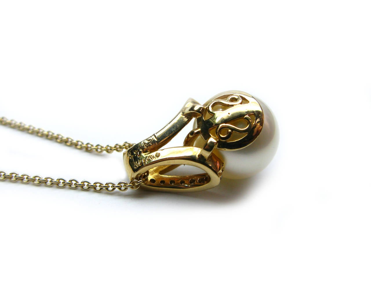 Women's Kurt Wayne Pearl Diamond Gold Necklace