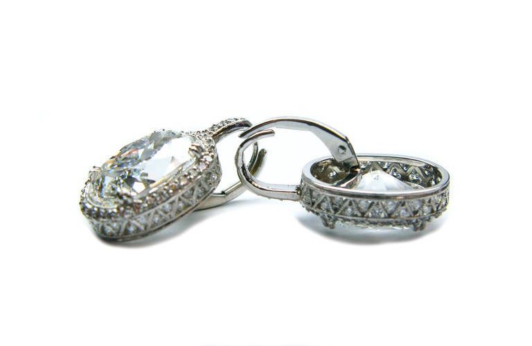 MIA LARGE OVAL DROP EARRINGS main image 1