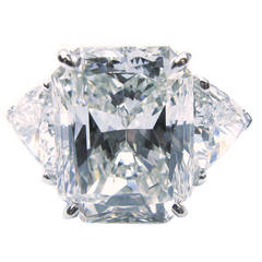 10.01 Carat GIA Cert Radiant Diamond Platinum Ring