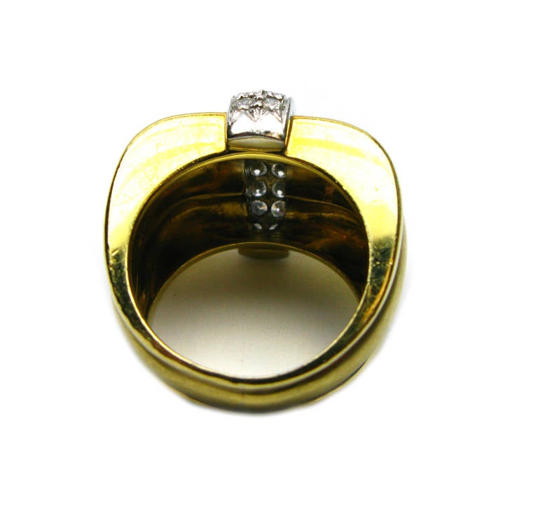 Women's Marlene Stowe Diamond Yellow Gold Platinum Ring