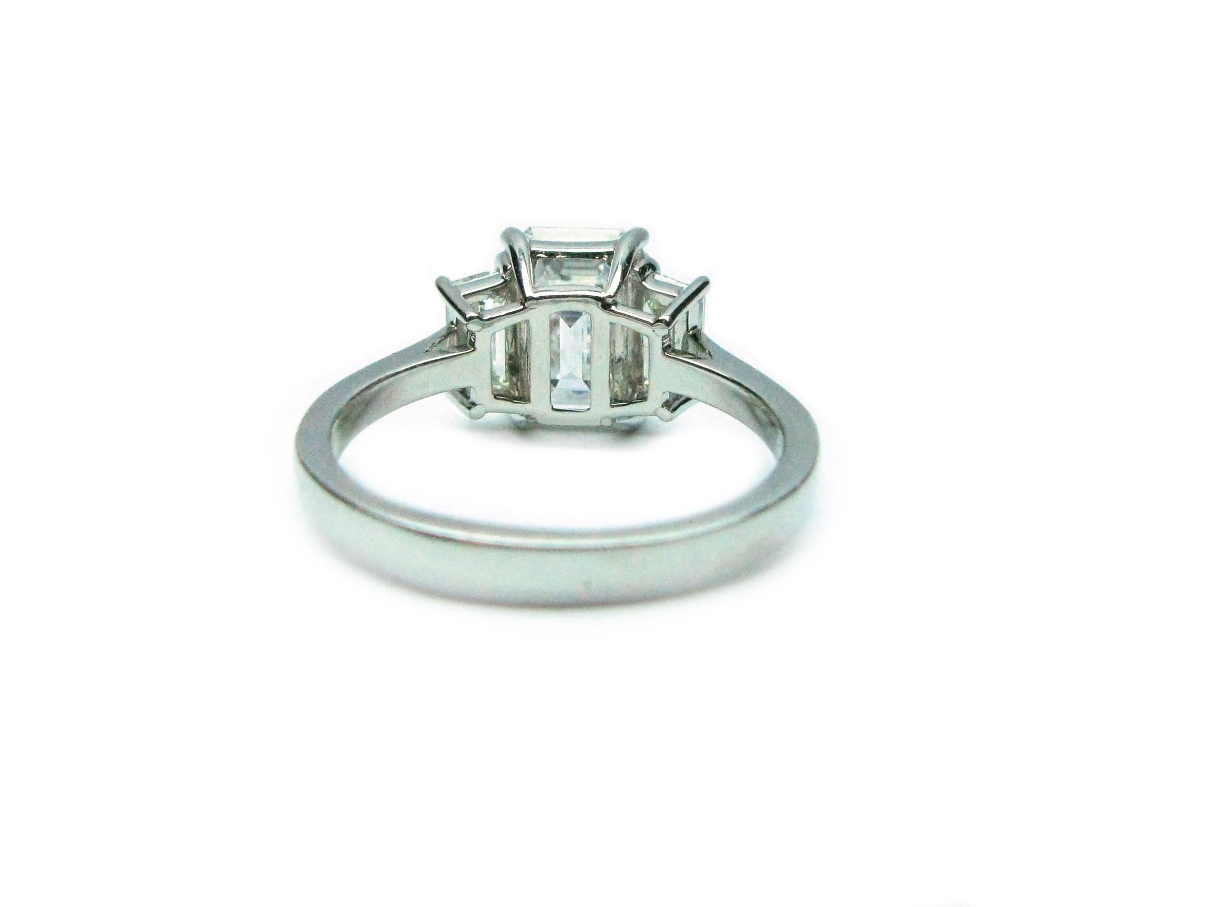 J. Birnbach GIA Certified 2.06 Carat D VS2 Emerald Cut Diamond Ring  In New Condition In New York, NY