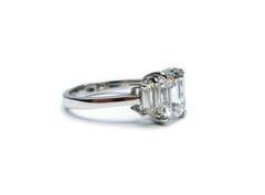 J. Birnbach GIA Certified 2.06 Carat D VS2 Emerald Cut Diamond Ring