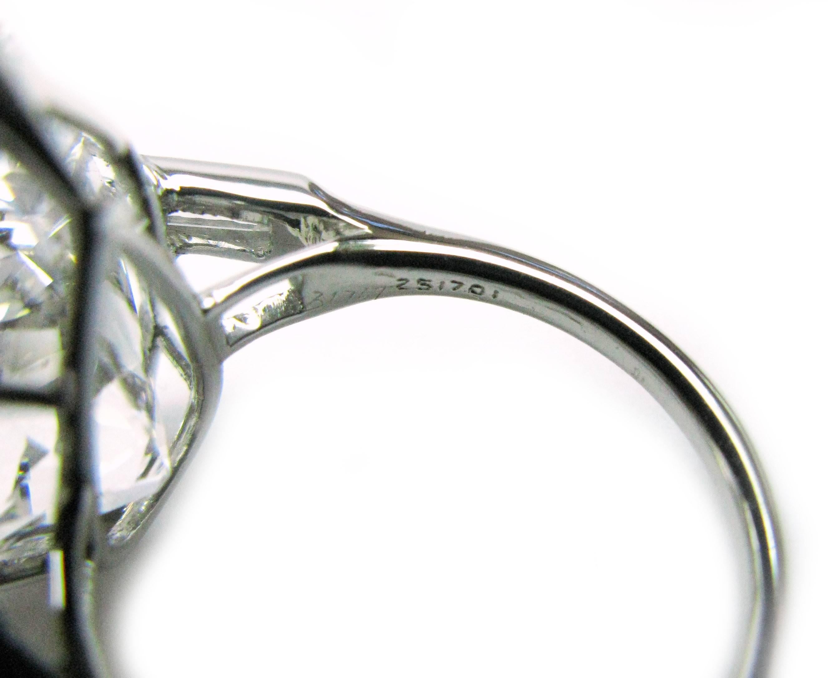 Cartier GIA Cert 10::02 Karat Birnenförmiger Diamant Platin Ring 3