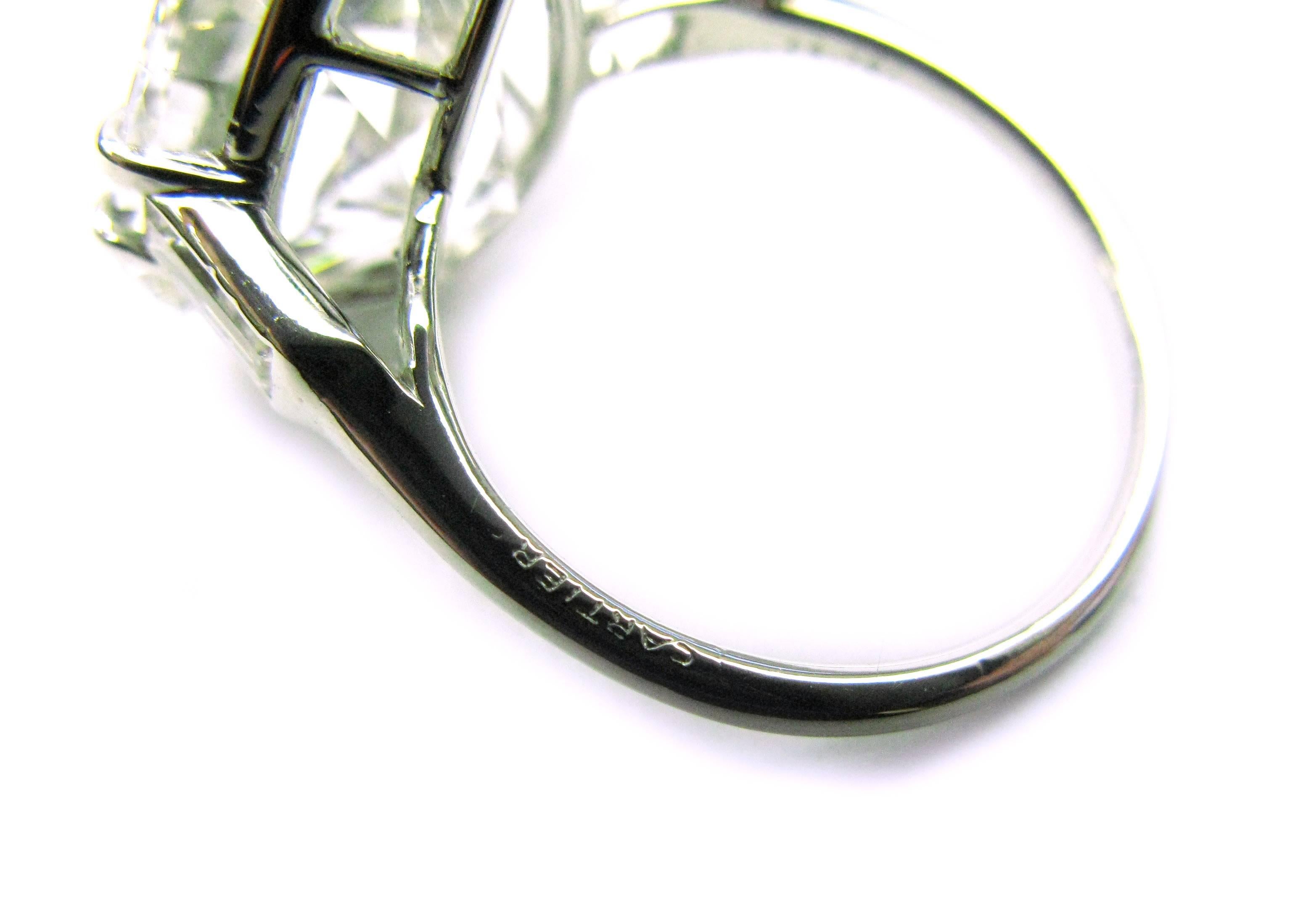 Cartier GIA Cert 10::02 Karat Birnenförmiger Diamant Platin Ring 2