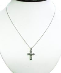 Baguette Diamond Gold Cross Pendant