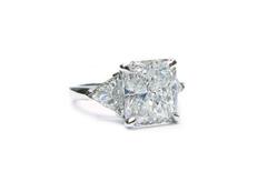 5.00 Carat GIA Cert Radiant Diamond Platinum Engagement Ring