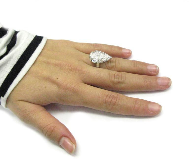 cartier pear shaped engagement ring